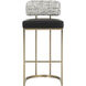 Larissa 37.75 inch Bravo Black / Halton Birch Barstool